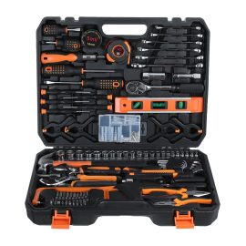 Coupon TOPSHAK TS-CH2 168 Piece Socket Wrench Auto Repair Tool Mixed Tool Set Hand Tool Kit with Plastic Toolbox Storage Case