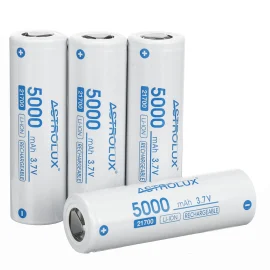 Coupon 4Pcs Astrolux® C2150 5000mAh 3.7V 21700 Unprotected Li-ion Battery 15A High Performance Rechargeable Lithium Power Cell For Nitecore Lumintop Fenix Olight Flashlights RC Toys