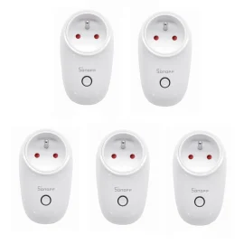 Coupon 5Pcs SONOFF S26 10A AC90V-250V Smart WIFI Socket FR Wireless Plug Power Sockets Smart Home Switch Work With Alexa Google Assistant IFTTT
