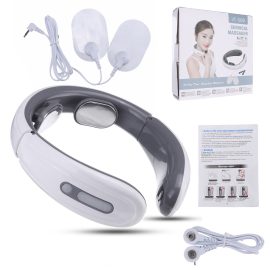 Coupon 6 Modes 9 Levels Electric Neck Massager Pulse Cervical Vertebra Relax Lumbar Leg Massage Device