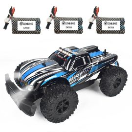 Coupon Eachine EAT08 1/14 Three Battery RC Car RTR Vehicle 2.4G Remote Control LED Lights Off Road Crawler Great Gifts Boys Kids Adults