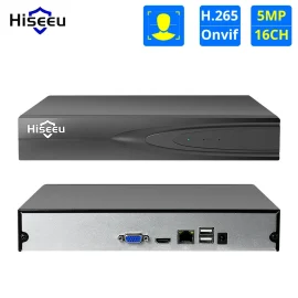 Coupon Hiseeu H.265 16CH CCTV NVR for 5MP/4MP/3MP/2MP ONVIF 2.0 IP Camera Metal Network Video Eecorder P2P for CCTC System