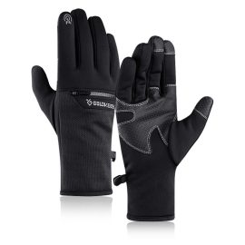 Coupon Outdoor Sports Non-slip Winter Warmth Ski Glove With Zipper Pocket For Men Women Waterproof Touchscreen Riding Gloves