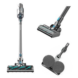 Coupon Proscenic P11 Combo Handheld Cordless Vacuum Cleaner with Rotating Mops Double Main Brush Head 25000pa 450W 2 in 1 Vacuuming Mopping, LED Touch Screen, Removable & Rechargeable 2500mAh Battery, Rechargeable Stand Holder