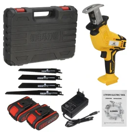 Coupon VIOLEWORKS 88VF 10mm Cordless Electric Reciprocating Saw w/ 4 Blades Electric Wood Cutting Recip Prunning – One Battery