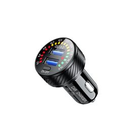 Coupon 12-24V Dual QC USB Car Charger QC3.0 Fast Charging With Colourful Digital Voltmeter Switch for Bus Trailer RV Boats motorcycles