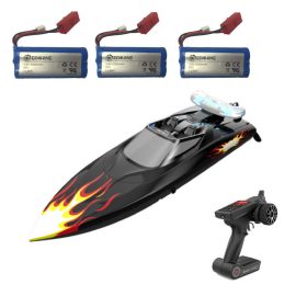 Coupon Eachine EBT04 Several Battery RTR 2.4G 4CH 40km/h Brushless RC Boat Vechicles Models w/ Colorful Lights Water Cooling System