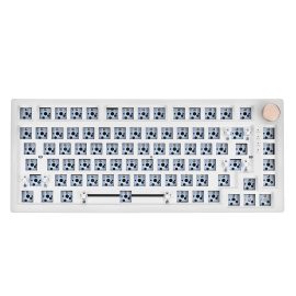 Coupon FEKER IK75 PRO Keyboard Customized Kit 82 Keys Hot Swappable 75% RGB Wired bluetooth 5.0 2.4GHz Triple Mode PCB Mounting Plate Translucent Milky White Case