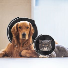 Coupon Focuspet Dog Cone Collar Pet Recovery Collar Dogs & Cats Soft Recovery Collar Protective Collar for Large Dogs Wound Healing