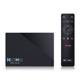 Coupon H96 MAX RK3566 SDRAM 8GB DDR3 64GB eMMC ROM Android 11.0 8K UHD TV Box bluetooth 4.0 5G Wifi 1000M LAN H.265 VP9 4K Decoder Voice Control OTT Box Support Youtube 4K Netflix HD