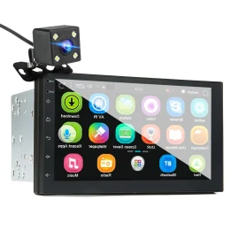 Coupon iMars 7 Inch 2 Din Android 8.0 Car Stereo Radio MP5 Player 2.5D Screen GPS WIFI bluetooth FM with Backup Camera