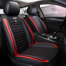 Coupon iMars SC3 Universal Car Front Seat Mat Covers PU Leather Breathable Cushion Pad