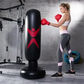 Coupon KALOAD 160cm Inflatable Boxing Tumblers Adult Children Boxing Column Training Sandbag PVC Fitness Boxing Column