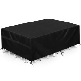 Coupon KING DO WAY 242x182x100CM 600D Protective Cover Furniture Cover Waterproof Durable Outdoor Household Table Protection Layer