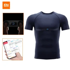 Coupon XIAOMI MIJIA Sports T-shirt Smart ADI ECG Chip Monitoring Heart Rate Fatigue Depth Analysis Washable Phone Test Body Pressure