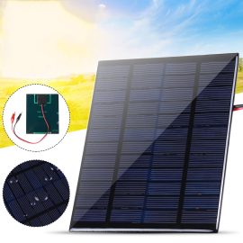 Coupon 10W Solar Panel with Clips Polycrystalline Silicon Solar Cell IP65 Portable Waterproof Outdoor Camping Travel