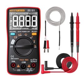 Coupon ANENG AN113D Intelligent Auto Measure True- RMS Digital Multimeter 6000 Counts Resistance Diode Continuity Tester Temperature AC/DC Voltage Current Meter Upgraded from AN8002