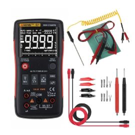 Coupon ANENG Q1 9999 Counts True RMS Digital Multimeter AC DC Voltage Current Resistance Capacitance Temperature Tester Auto/Manual Raging with Analog Bar Graph