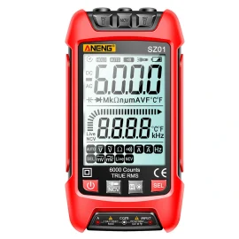 Coupon ANENG SZ01 6000 Counts Auto Range True RMS Digital Multimeter High Precision Resistance Frequency Tester