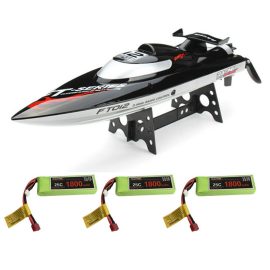 Coupon Feilun FT012 RTR Several Battery Upgraded FT009 2.4G Brushless RC Racing Boat 45km/h Vehicles Model Toys