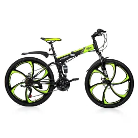 Coupon KAIMARTE 26 Inch BMX Bike Sefzone XD300 MD300 26inch 21-Gear Folding Portable Mountain Bike Aluminum Alloy Dual Disc Brakes MTB Bicycle for Road City Riding Cycling – Sefzone MD300