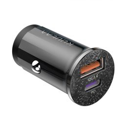 Coupon KUULAA 48W 2-Port USB PD Car Charger Adapter 48W QC3.0+PD3.0 Support SCP AFC MTK PE+ Fast Charging for iPhone 14 14 Pro Max for Samsung Galaxy Note 20 for Huawei P50 for Xiaomi Mi12