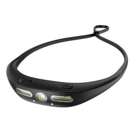 Coupon Mini USB-C Rechargeable Light Weight Head Lamp Waterproof Wide-beam COB LED Silicone Headlamp Running Work Man Searching Headlight