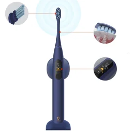 Coupon Oclean X PRO Blue Sonic Electric Toothbrush 32 Levels IPX7 Waterproof Touchscreen Rechargeable Tooth Cleaner Support App for IOS & Android