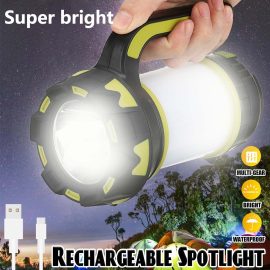 Coupon Super Birght LED Camping Light Work Light Large Capacity USB Rechargeable Long Shot Spotlight Work Light For Outdoor Camping Fishing