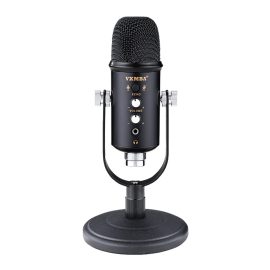 Coupon USB Condenser Microphone Stand Kit 360° Rotation Control Noise Reduction HD Recording for Live Broadcast K Song