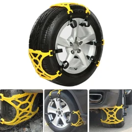 Coupon 3PCS TPU Car Tire Snow Chain Wheel Tyre Anti-skid Belt Safety Chain