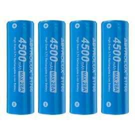 Coupon 4Pcs Astrolux® E2145 4500mAh 28A 3.7V 21700 Li-ion Battery Unprotected High Drain Rechargeable Lithium Power Cell For Jetbeam Nitecore Lumintop Fenix Olight Flashlights RC Toys E-bikes