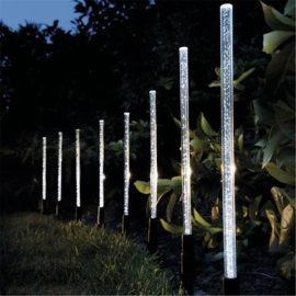 Coupon 8 PCS Solar Power Lights Bubble White LED Light Outdoor Lawn Garden Lamp Solar Garden Light