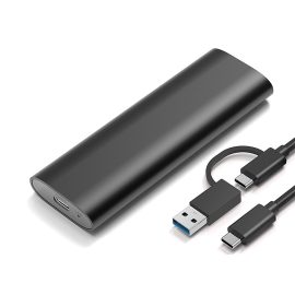 Coupon Bakeey BK-SE2 M.2 NGFF SSD Enclosure M.2 to USB3.1 Gen2 6Gbps Aluminum Alloy M.2 SATA Portable Solid State Drive Case Support 2TB Max