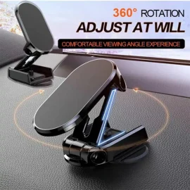 Coupon Bakeey Strong Magnetic Folding Holder Adjustable 360 Degrees Rotation Car Phone Holder for iPhone 14 for Samsung Galaxy Note S21 Ultra Huawei Mate 50 OnePlus 9 Pro