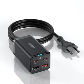 Coupon Baseus GaN3 Pro 65W GaN 4 Ports Charger Desktop Charging Station PD3.0 PPS QC3.0 Fast Charging For iPhone 13 13 Mini 13 Pro Max For iPad Pro For Samsung Galaxy S22 S22 Ultra MacBook Air