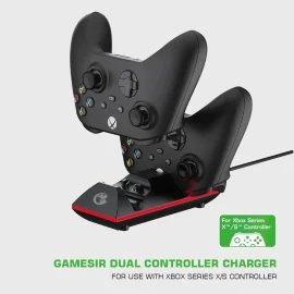 Coupon Gamesir DSXX02 Charging Dock Dual Controller Charger for XBox Series X S Game Controller Charging Station Base Stand for Gamepad