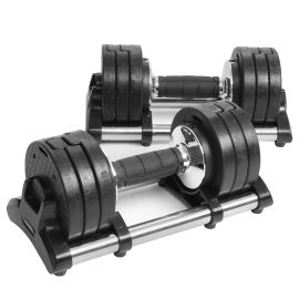 Coupon GEEMAX 2PCS Adjustable Weights Dumbbell Dumbell Pair Fitness Gym Workout & Base