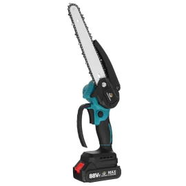 Coupon VIOLEWORKS 8 Inch 3000W 88VF Brushless Electric Saw Chainsaw Pruning Saws Woodworking Cutting Tool W/ 1pc or 2pcs Battery For Makita 18v Battery – Two Batteries