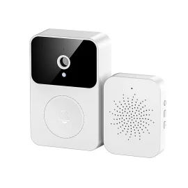 Coupon Wireless Video Doorbell Smart Doorbell Camera 2.4G WiFi HD Call Two-way Audio IR Night Vision Auto Capture Remote Phone APP Notifications Control Support Voice Change Intelligent Bell for Home Security