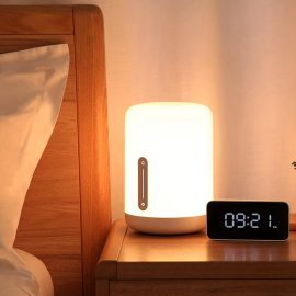 Coupon Xiaomi Mijia MJCTD02YL Colorful Bedside Light Table Lamp 2 bluetooth WiFi Touch APP Control Apple HomeKit Siri