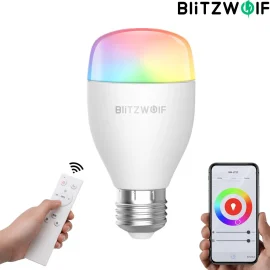 Coupon 3Pcs BlitzWolf® BW-LT27 AC100-240V RGBWW+CW 9W E27 APP Smart LED Bulb Work With Alexa Google Assistant + IR Remote Control