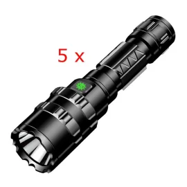 Coupon 5pcs XANES 1102 L2 5Modes 1600 Lumens USB Rechargeable Camping Hunting LED Flashlight 18650
