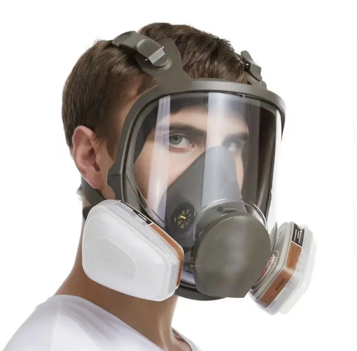 Coupon 6800 Anti-Fog Full Face Respirator Gas Mask Industrial Painting Spraying Respirator Safety Work Filter Organic Gas Vapour Protection