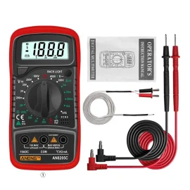 Coupon ANENG AN8205C Digital Multimeter AC/DC Ammeter Volt Ohm Tester Meter Multimetro With Thermocouple LCD Backlight