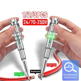 Coupon ANENG B14 Intelligent Voltage Tester Pen 24/70-250V Induction Power Detector Pen Electrical Screwdriver Indicator Circuit Tester – 3 PCS