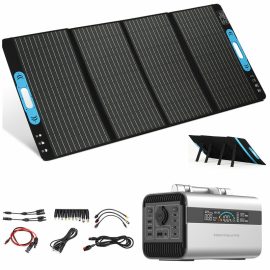 Coupon Astrolux® FSP200 18V 200W Foldable Solar Panel With 600W 156000mAh Portable Power Station 220V 50Hz Power Emergency Energy Supply Set For Camping Travel