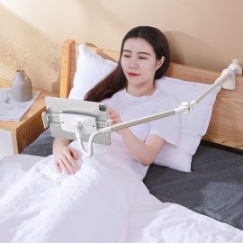 Coupon Baseus SF-YMS/JD1 Adjustment Lazy Holder 360° Rotary Desktop Bedside Bracket Universal for 4.7-12.9inch Mobile Tablet