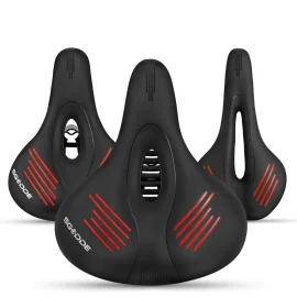 Coupon Bike Saddle Breathable Hollow Shock Absorbed Comfortable Bicycle Seat Cushion Bike Accessories