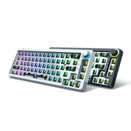 Coupon GAMAKAY LK67 Keyboard Customized Kit 67 Keys RGB Hot Swappable 3pin/5pin Switch 65% Programmable Triple Mode Wired bluetooth 5.0 2.4GHz Keyboard Kit NKRO PCB Mounting Plate Case with Rotate Button Custom Keyboard